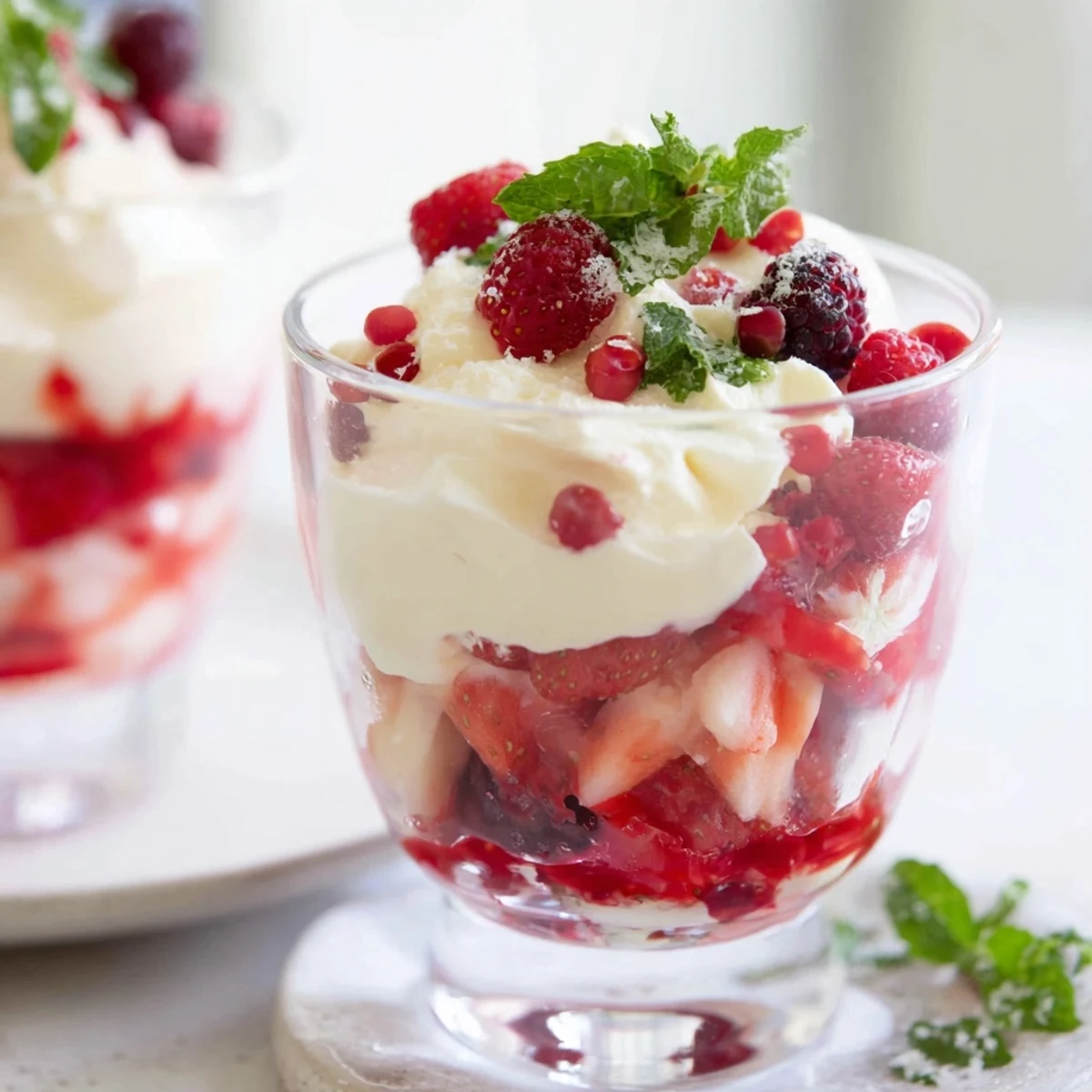Berry Parfait with Cream