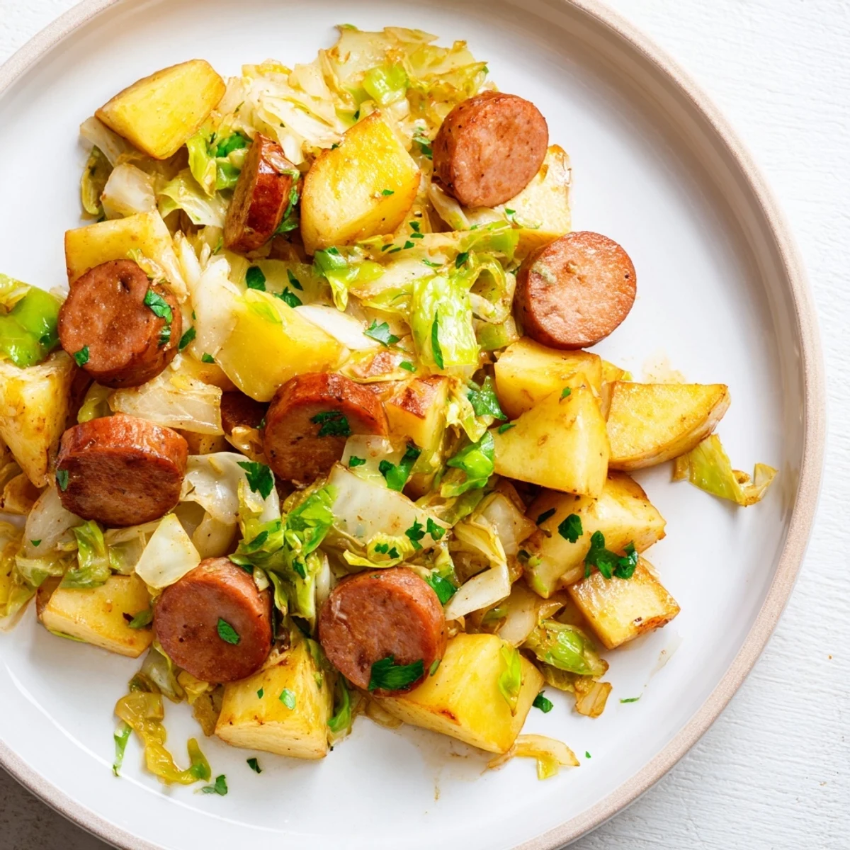 Rustic Flint-Style Kielbasa Hash