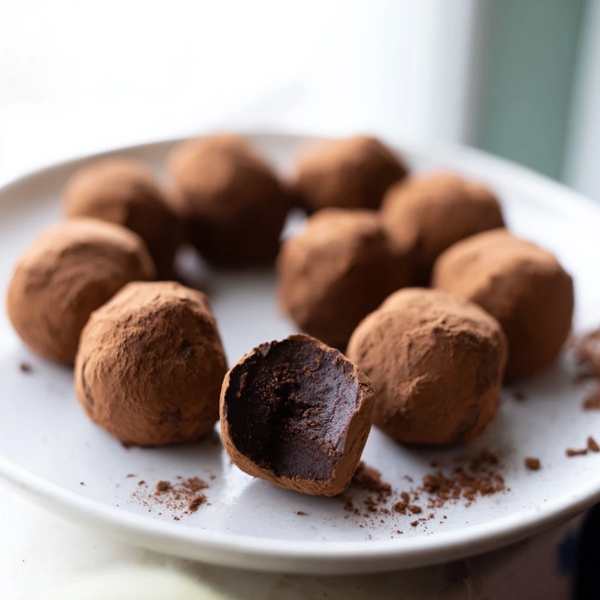 These elegant Dark Chocolate Truffles are ready to melt in your mouth, perfect alongside coffee.