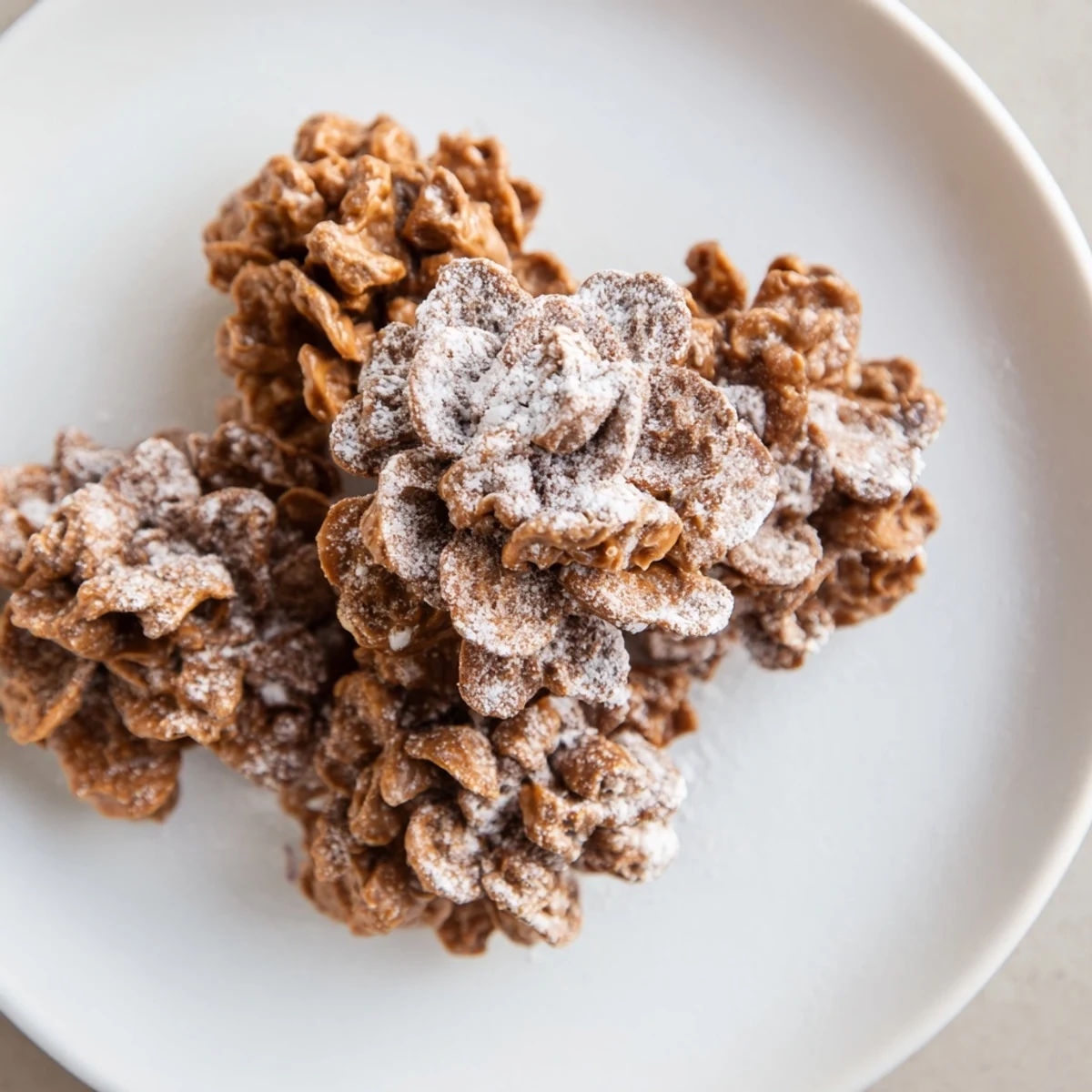 Pinecone nut butter snacks arranged on a tray, ready to delight with their textured, wintry appearance.
