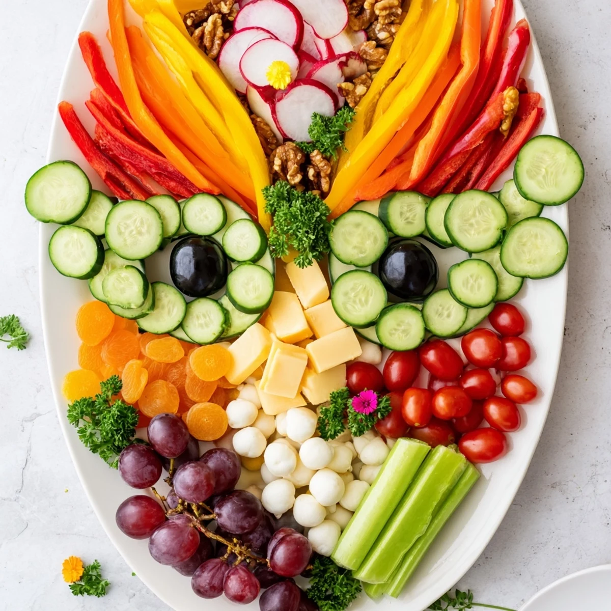 Enjoy the festive scene of The Masquerade Mask, an easy-to-create party appetizer with a beautiful display.