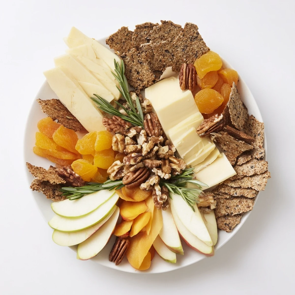 Thanksgiving Leaf Fall snack board with vibrant cheese leaves and colorful dried fruits arranged beautifully.