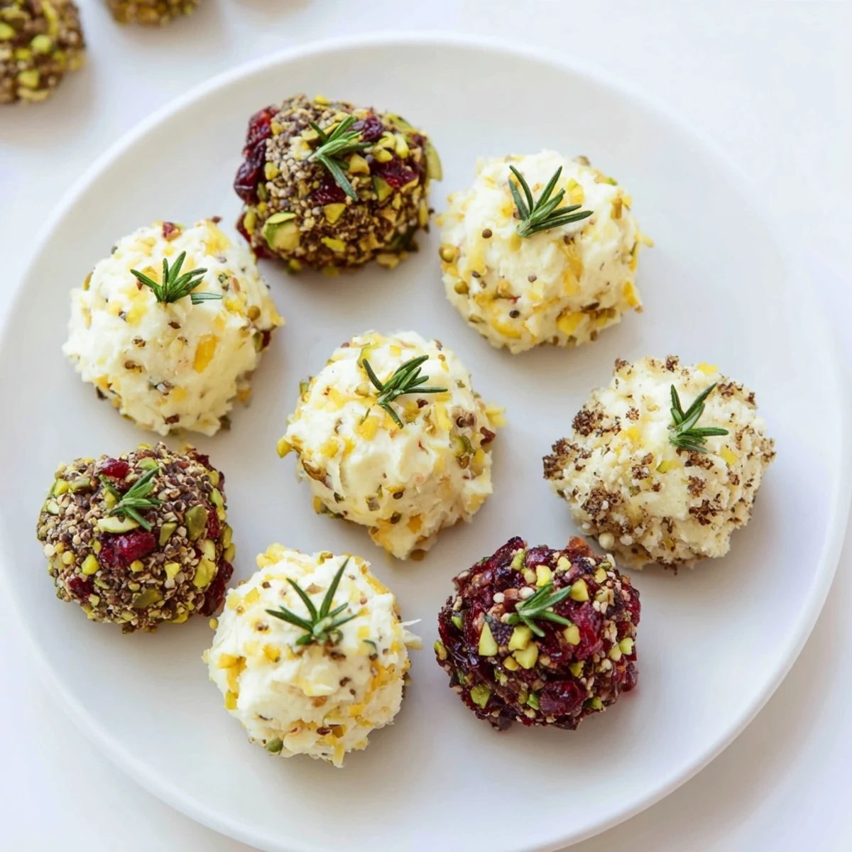 Festive Holiday Ornament Clusters on a platter ready for your next holiday appetizer spread.