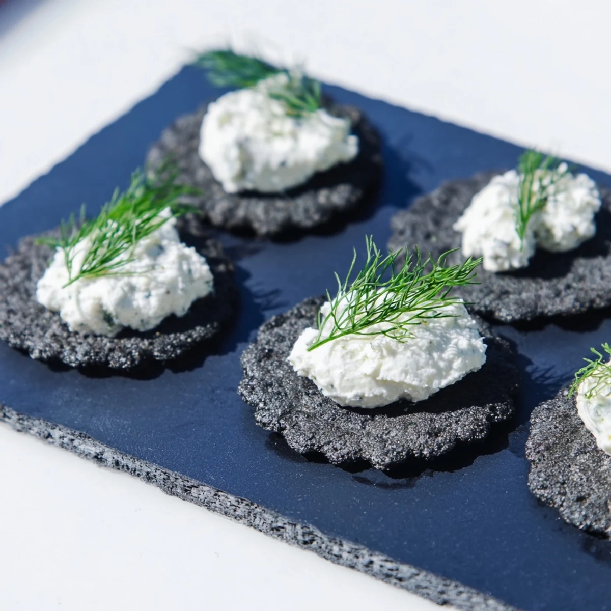 Get ready for this elegant Stormy Sea appetizer, featuring cheese "whitecaps" on wavy crackers.
