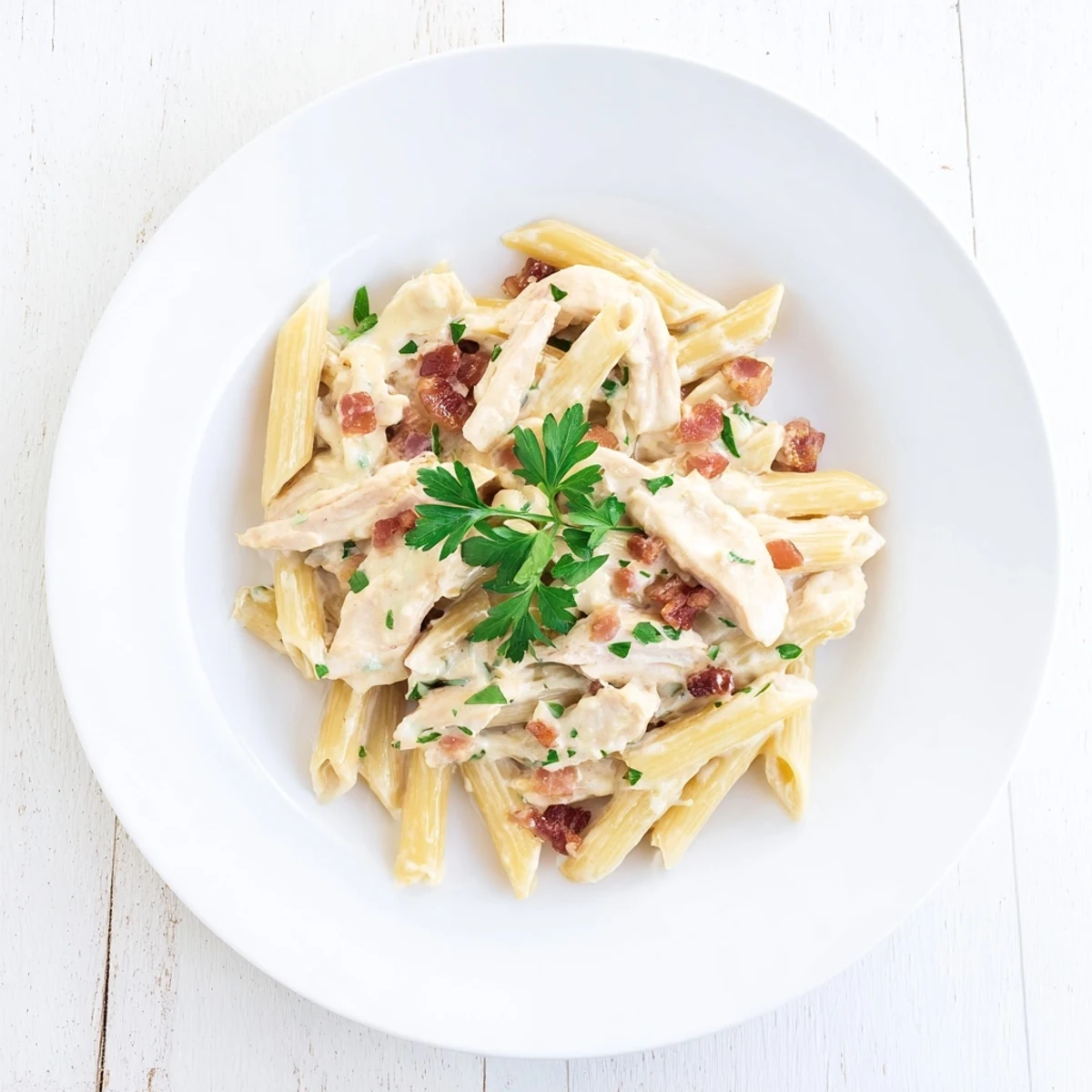 Creamy Chicken Bacon Penne