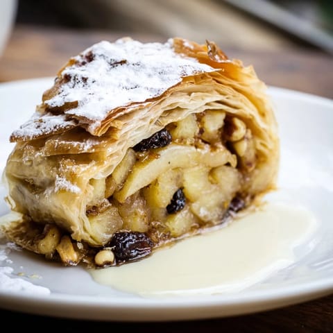 Apple Strudel with Vanilla