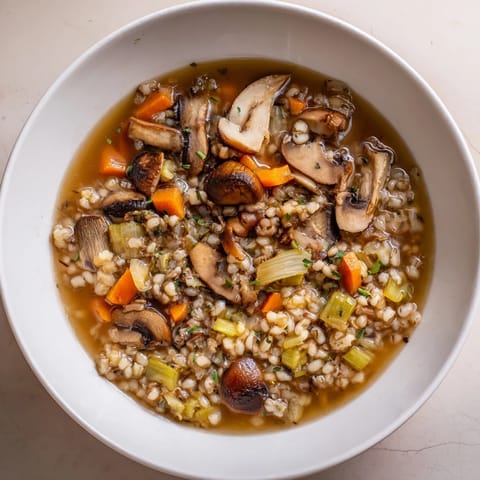 Wild Mushroom Barley Soup