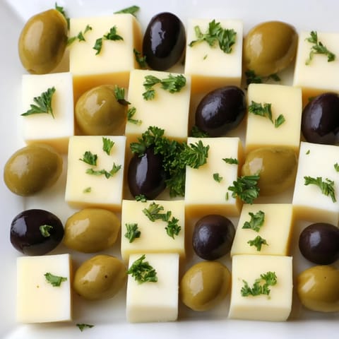 Cheese Olive Chess Board