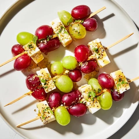 Sparkling Grape Cheese Skewers