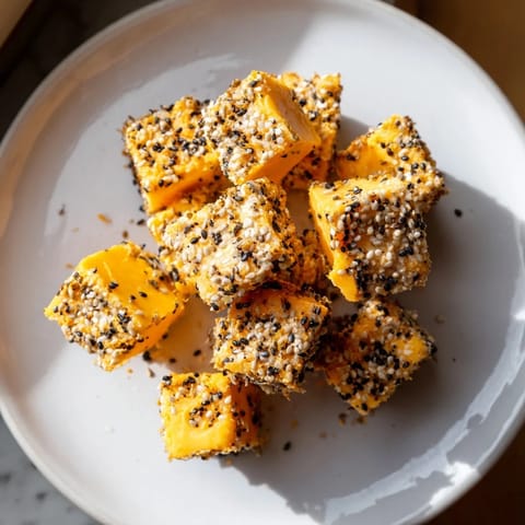 Everything Bagel Seasoning Cheese Cubes