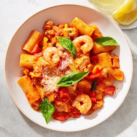 One-Pot Diavola Pasta Shrimp