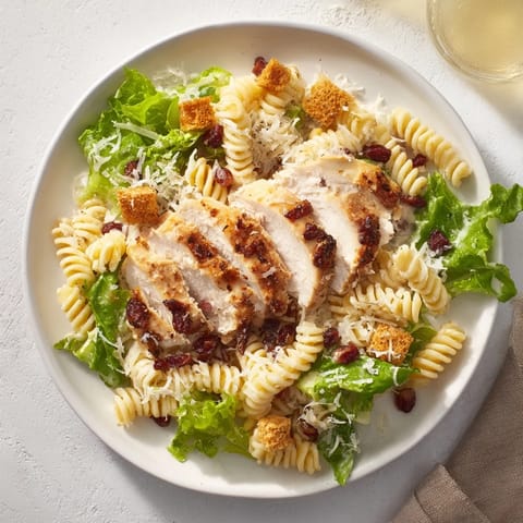 Chicken Caesar Pasta Pomegranate