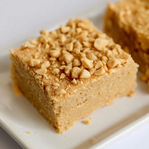 Peanut Butter Mochi Cake