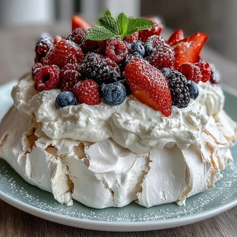 Pavlova Fresh Berries Cream