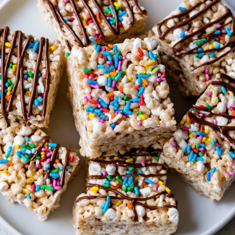 Sweet, buttery aroma suggests freshly made cookie cutter Rice Krispies Treats, ready for a party.