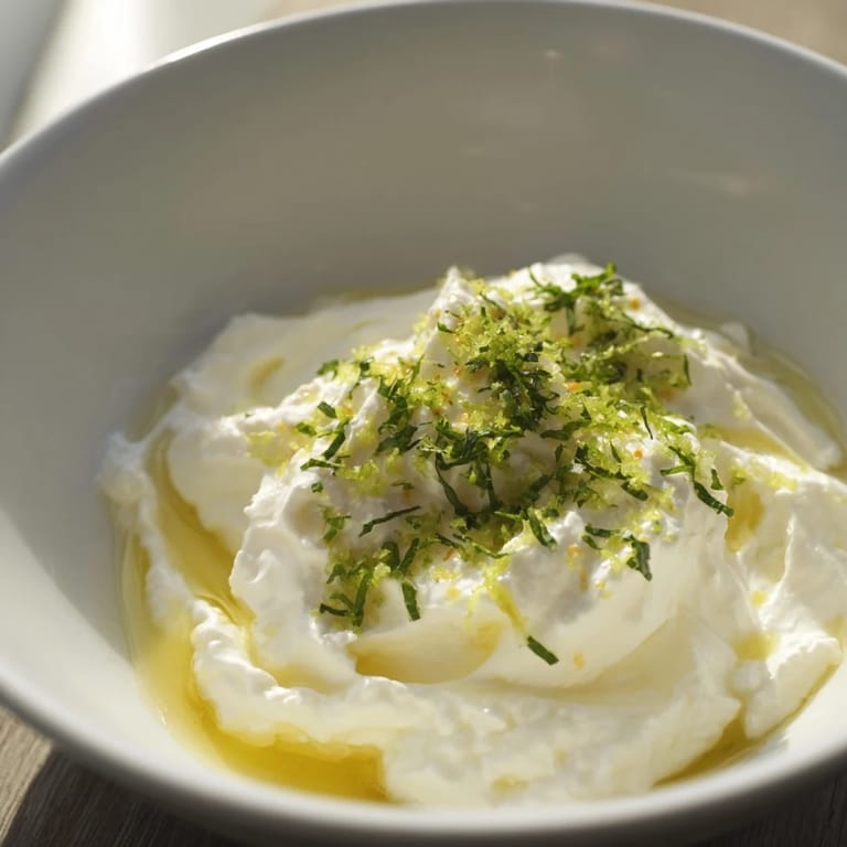 Enjoy the bright flavors of this Angel Wings Whipped Feta Dip, perfect for a party appetizer.