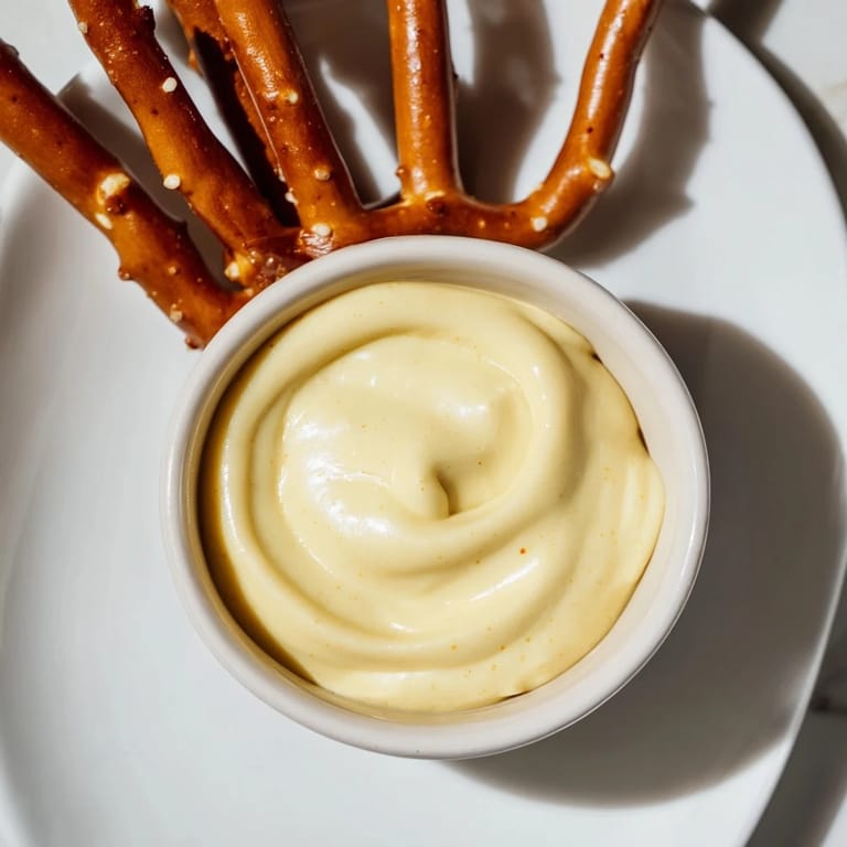 Crispy pretzel rods with a bowl of zesty hot mustard dip, ready for dipping and delicious bites.