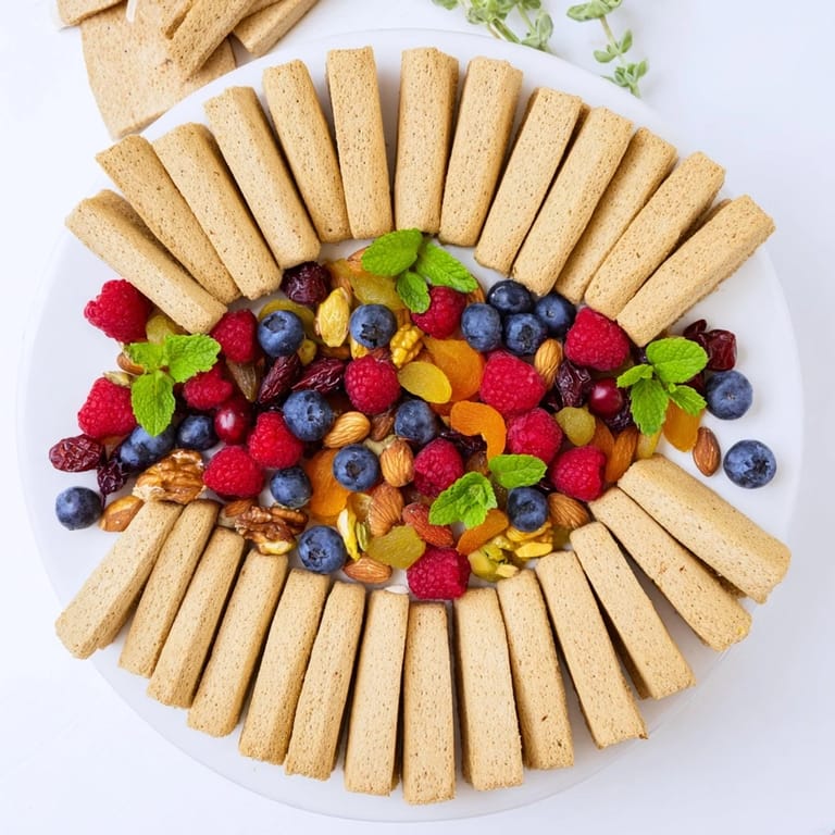 A close-up view of the "Picket Fence" recipe, a stunning, edible landscape of flavors.