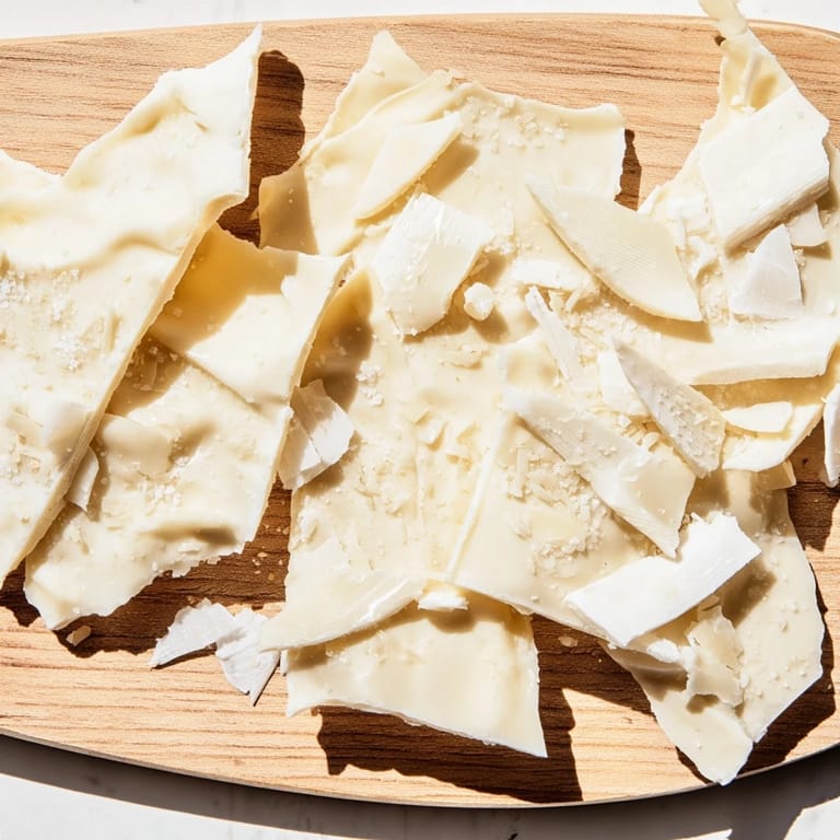 Minimalist presentation of The Arctic Tundra: a striking dessert featuring crisp white chocolate "ice."