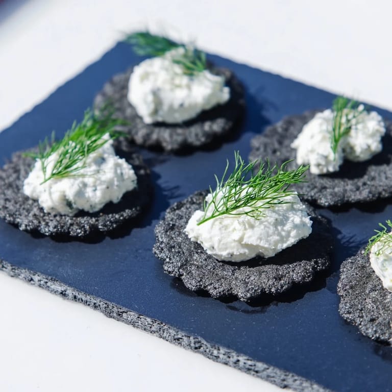 Get ready for this elegant Stormy Sea appetizer, featuring cheese "whitecaps" on wavy crackers.
