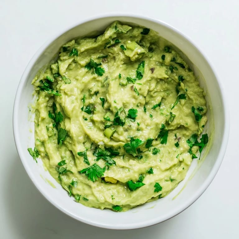 Creamy avocado lime dip with chopped cilantro and lime wedges, presented in a white ceramic bowl ideal for gluten-free gatherings.