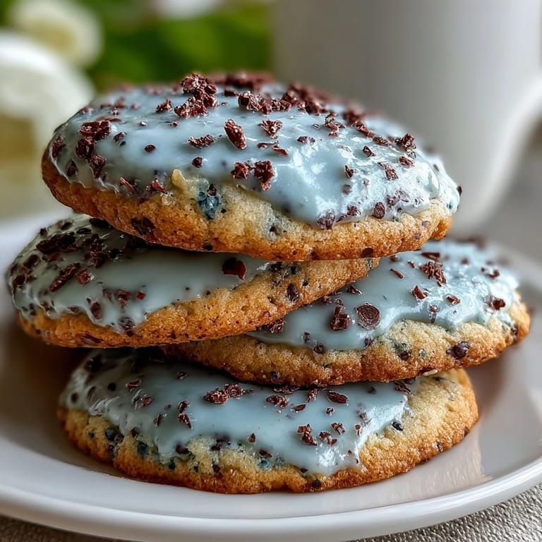 3. Buttery sugar cookies decorated with robin's egg blue icing and realistic cocoa speckles, making a charming springtime treat.