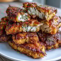 Crispy, golden fried catfish fillets seasoned with Southern spices, served with a zesty remoulade sauce. A classic soul food favorite.